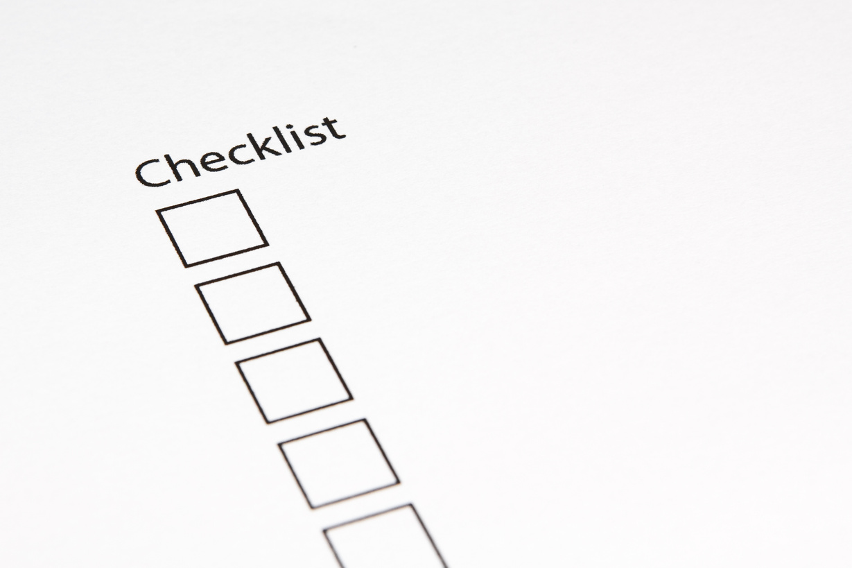 Blank Checklist
